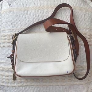 Fossil Leather Crossbody Flap Handbag